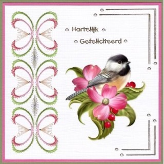 (3DCE13019)3D knipvel - Ann's Paperart - 3D Card Embroidery Pattern Sheet 19 with Ann - Sjaak