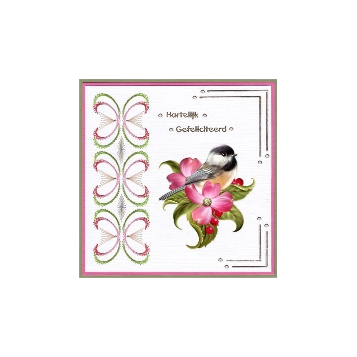 (3DCE13020)3D knipvel - Ann's Paperart - 3D Card Embroidery Pattern Sheet 20 with Ann - Sjaak