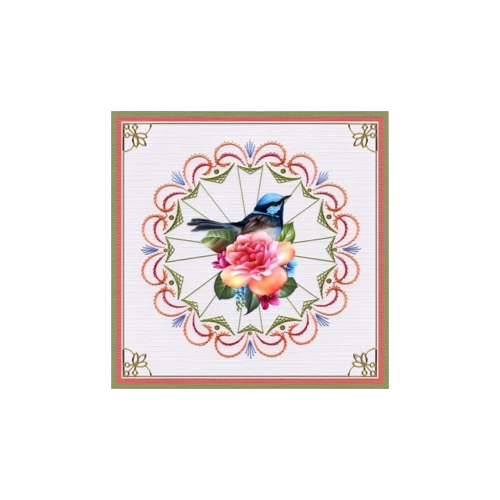 (3DCE13020)3D knipvel - Ann's Paperart - 3D Card Embroidery Pattern Sheet 20 with Ann - Sjaak