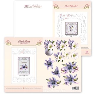 (3DCE13022)3D knipvel - Ann's Paperart - 3D Card Embroidery Pattern Sheet 22 with Ann - Sjaak
