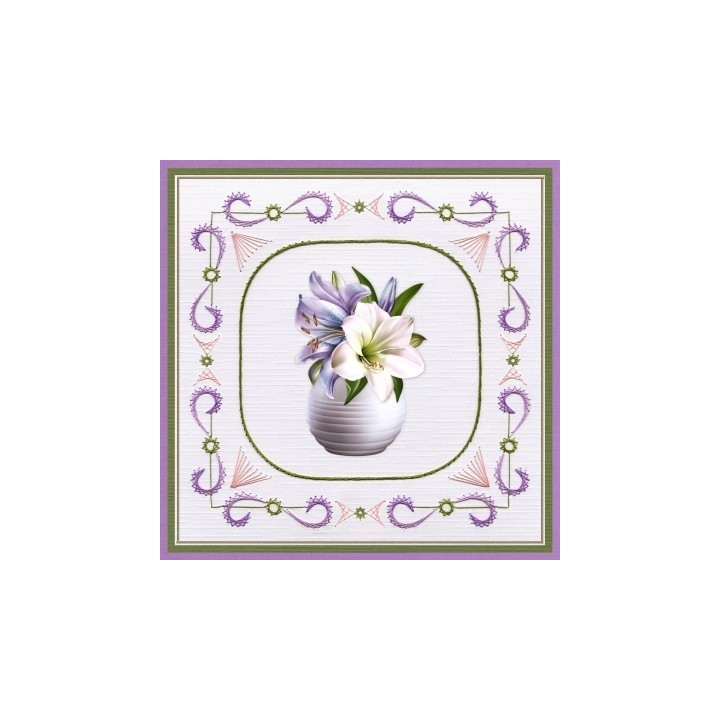 (3DCE13022)3D knipvel - Ann's Paperart - 3D Card Embroidery Pattern Sheet 22 with Ann - Sjaak