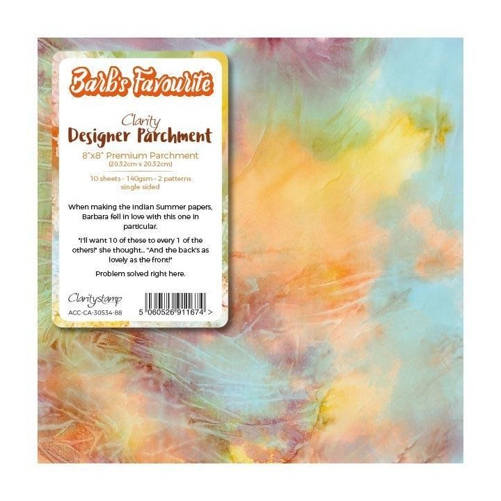 (ACC-CA-30534-88)Groovi Claritystamp Barb's Favourite 8x8 Inch Parchment Paper