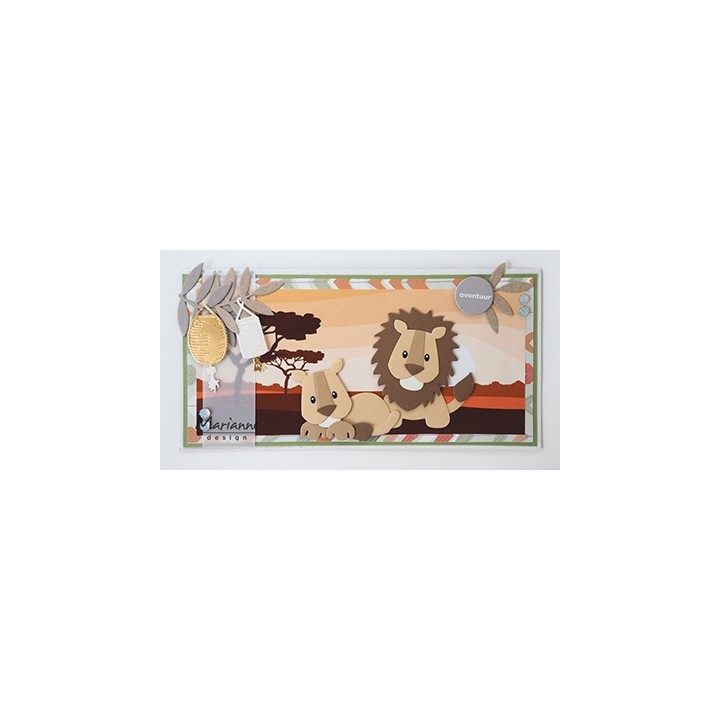 (COL1455)Collectables Eline's lion/tiger