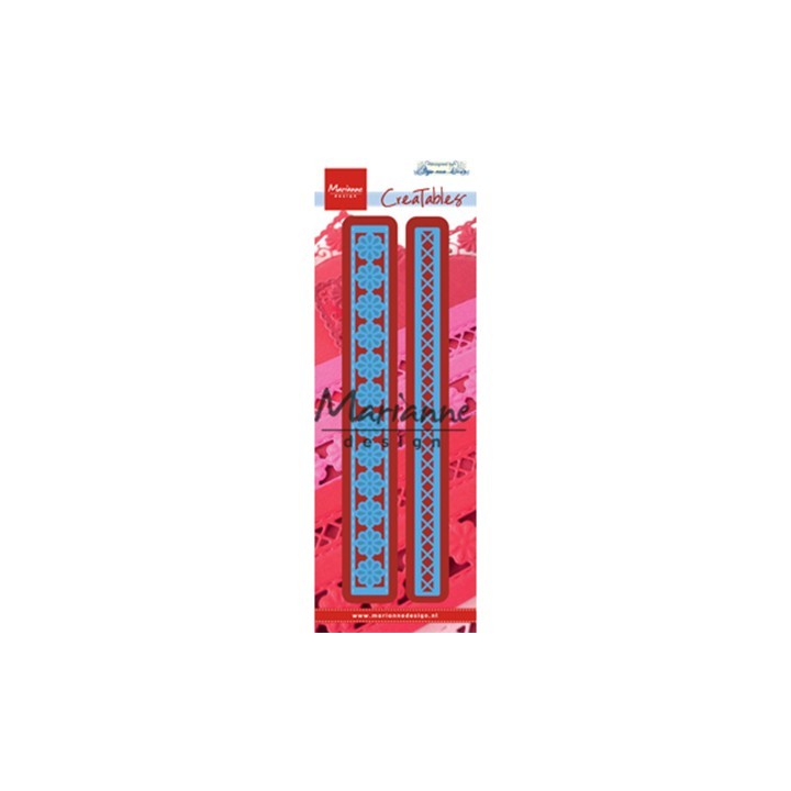 (LR0537)Creatables stencil Anja's long border