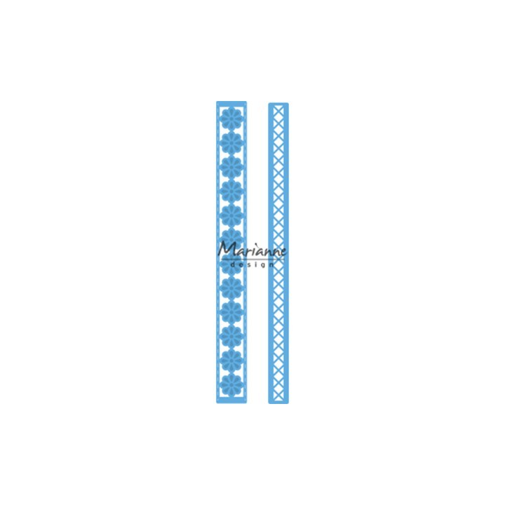 (LR0537)Creatables stencil Anja's long border