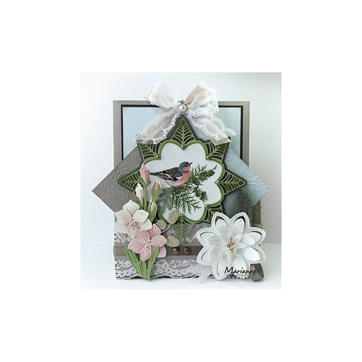 (LR0539)Creatables stencil Petra's amaryllis