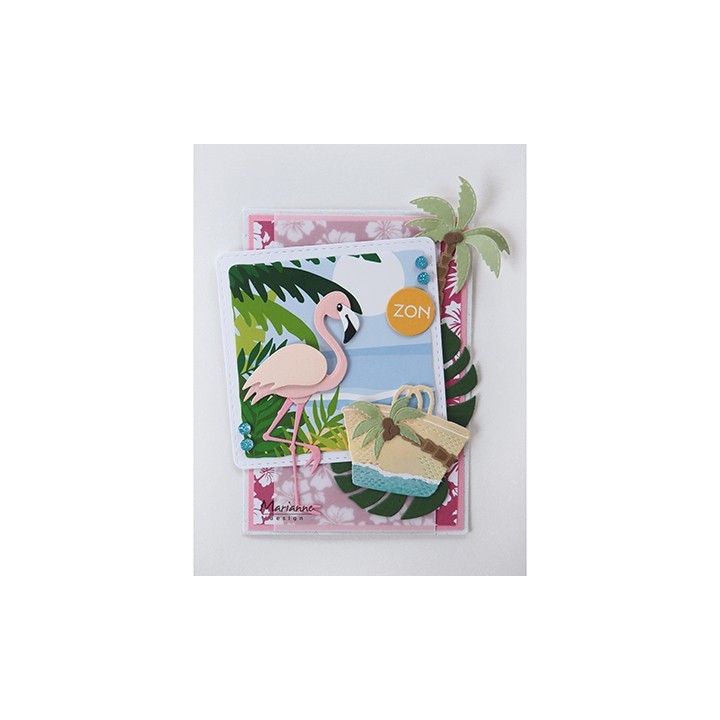 (LR0541)Creatables stencil  Palm trees