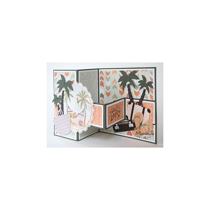 (LR0541)Creatables stencil  Palm trees