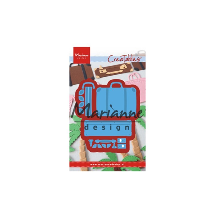 (LR0542)Creatables stencil Suitcase