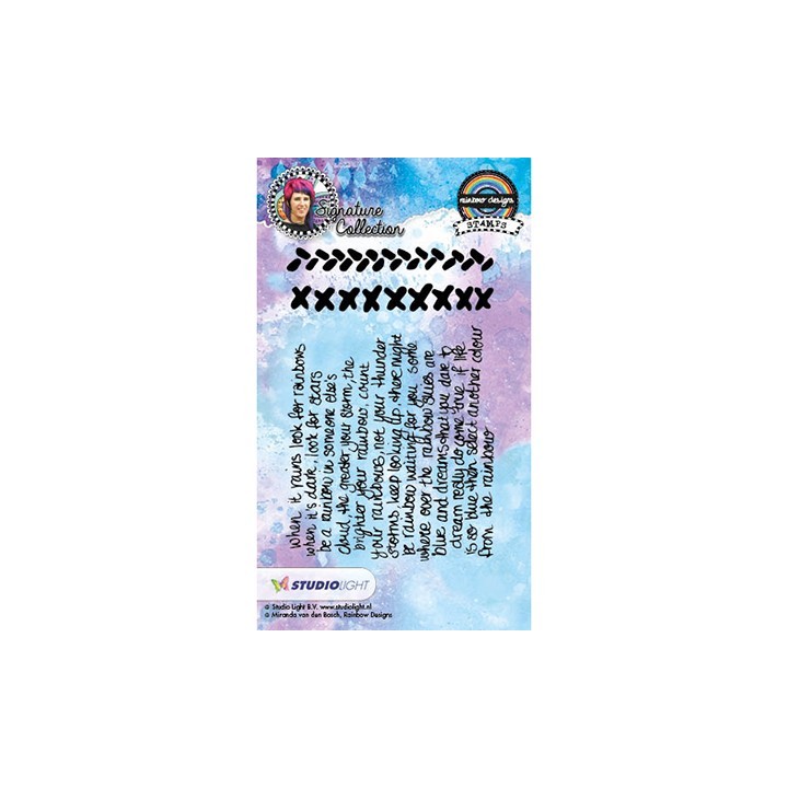 (STAMPMB16)Studio light Stamp Rainbow Designs Signature Collection nr. 16