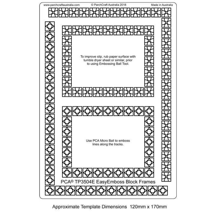 (TP3504E)PCA® EasyEmboss Block Frames & Borders