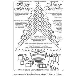 (TP3507E)PCA® EasyEmboss Christmas Tree 3D - 2
