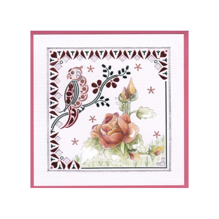 (DODO130)Dot and Do 130 - Precious Marieke - Timeless Red Flowers