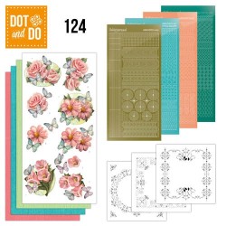 (DODO124)Dot and Do 124 - Pink flowers and butterflies