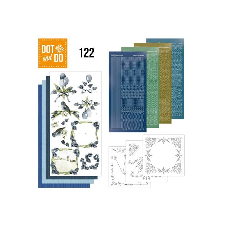 (DODO122)Dot and Do 122 - Precious Marieke Blauwe Druifjes