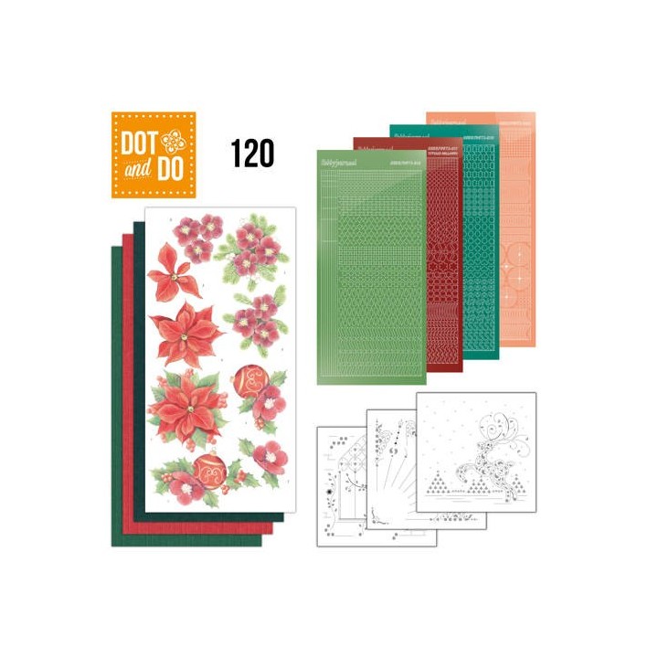 (DODO120)Dot and Do 120 - Jeanine's Art - Kerstbloemen
