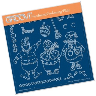 (GRO-WI-41006-03)Groovi Plate A5 LINDA WILLIAMS SNOW LADY