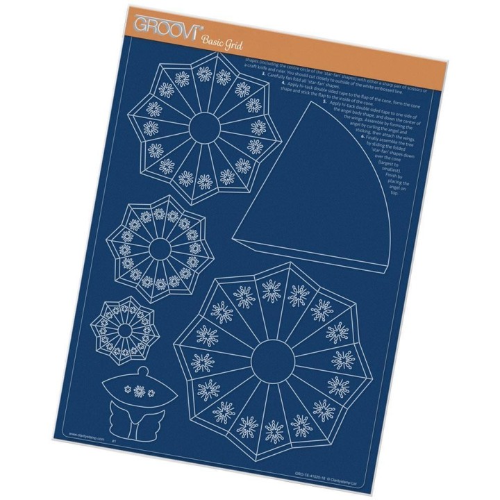 (GRO-TE-41020-16)Groovi plate A4 CHRISTMAS TREE