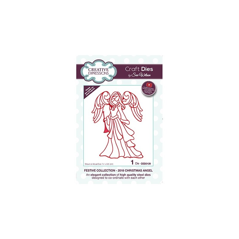 (CED3128)Craft Dies - The Festive Collection - Christmas Angel 2018
