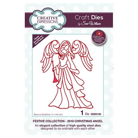 (CED3128)Craft Dies - The Festive Collection - Christmas Angel 2018