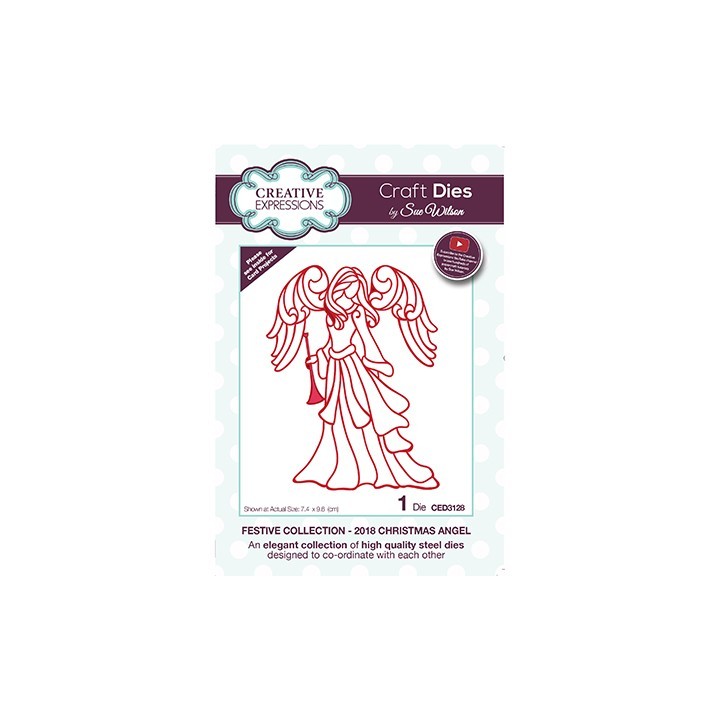 (CED3128)Craft Dies - The Festive Collection - Christmas Angel 2018