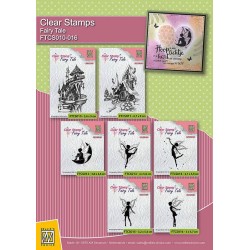 (FTCS010)Nellie's Choice Clear Stamp Fairy summer castle