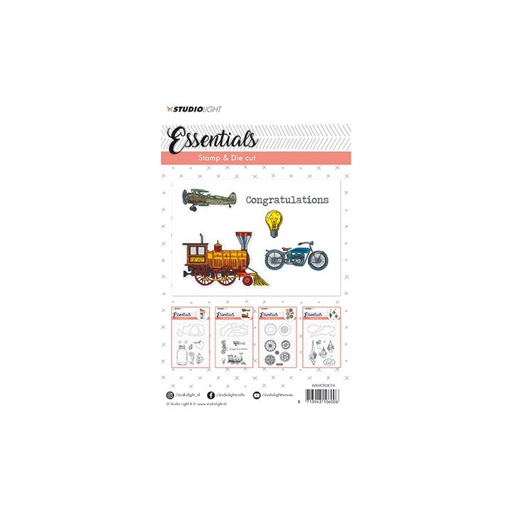 (BASICSDC14)Studio light Stamp & Die Cut Essentials nr.14