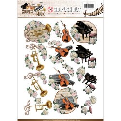 (SB10243)3D Push Out - Amy Design - Sounds of Music - Classic