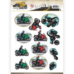 (SB10233)3D Pushout - Amy Design - Daily Transport - Motor Cycling