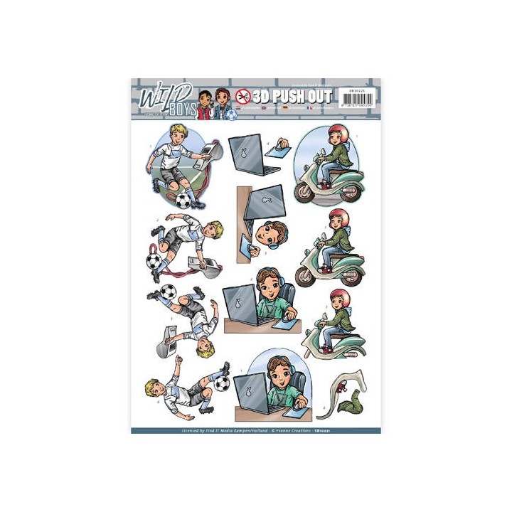(SB10221)3D Pushout - Yvonne Creations - Wild Boys - My Passion