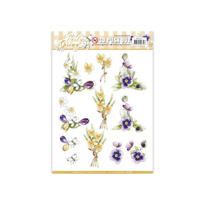 (SB10227)3D Pushout - Precious Marieke - Early Spring - Early Daffodils