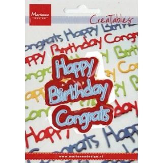 (LR0223)Creatables Happy Birthd.Congr