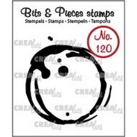 (CLBP120)Crealies Clearstamp Bits & Pieces no. 120 coffee stain L