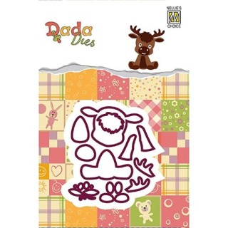(DDD014)Nellie's Shape Dies DADA Forest animals Deer
