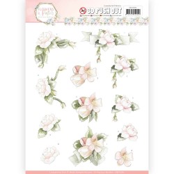 (SB10285)3D Pushout - Precious Marieke - Flowers in Pastels - Believe in Pink