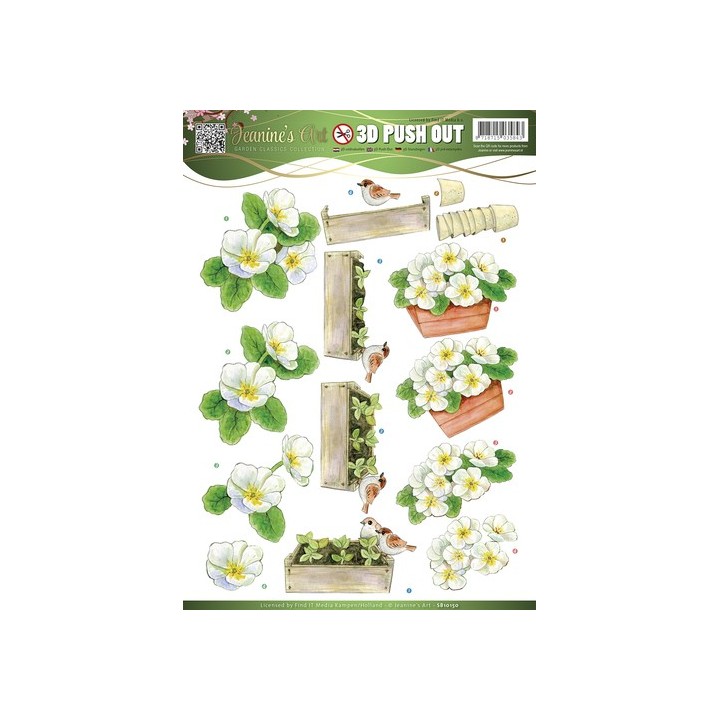 (SB10150)3D Pushout - Jeanines Art - Garden Classics