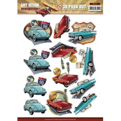 (SB10151)3D Pushout - Amy Design - Vintage Vehicles
