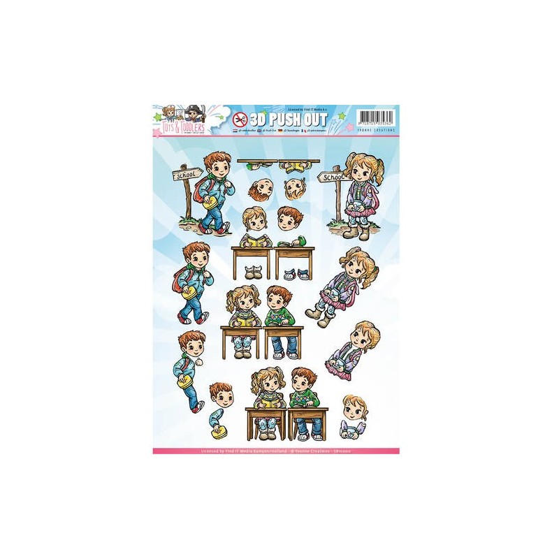 (SB10145)3D Pushout - Yvonne Creations - Tots and Toddlers