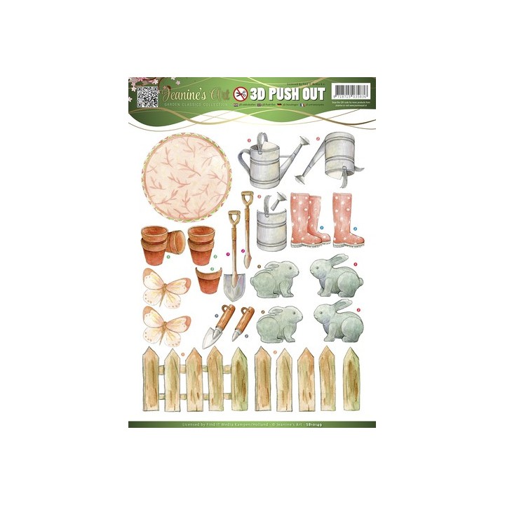 (SB10149)3D Pushout - Jeanines Art - Garden Classics