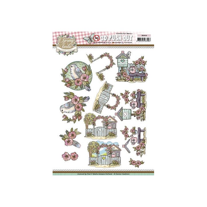 (SB10138)3D Pushout - Yvonne Creations - Spring-tastic