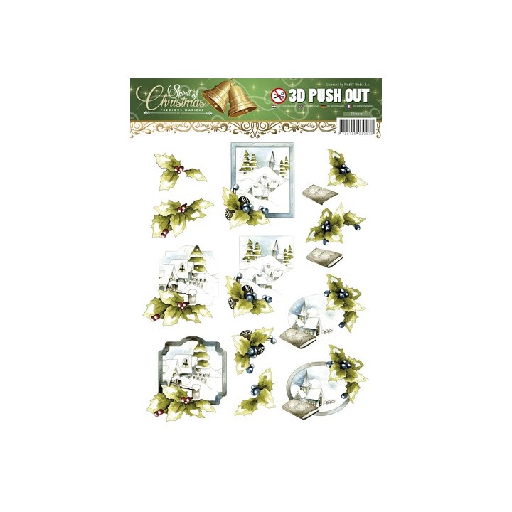 (SB10117)3D Pushout - Precious Marieke - Spirit of Christmas