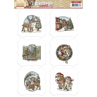 (SB10105)3D Topper - Yvonne Creations - Traditional Christmas
