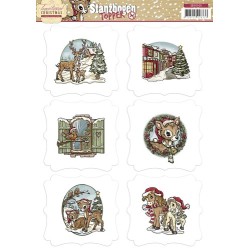 (SB10105)3D Topper - Yvonne Creations - Traditional Christmas