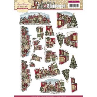 (SB10107)3D Pushout - Yvonne Creations - Traditional Christmas