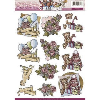 (SB10090)3D Pushout - Yvonne Creations - Celebrations