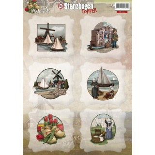 (SB10091)3D Topper - Amy Design - Oud Hollands