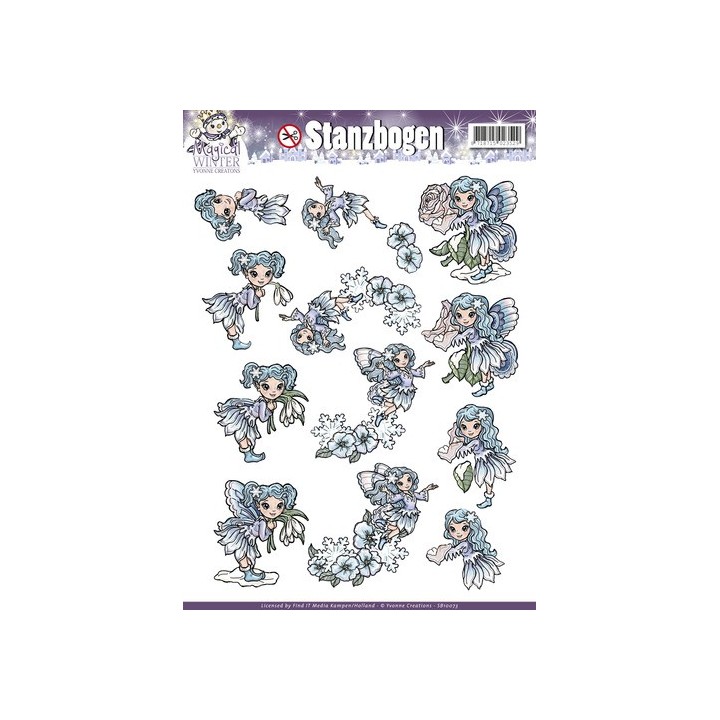 (SB10073)3D Pushout - Yvonne Creations - Magical winter