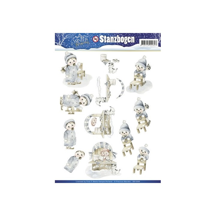 (SB10069)3D Pushout - Precious Marieke - Winter Wonderland