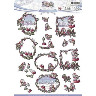 (SB10042)3D Pushout - Yvonne Creations - Colourful Christmas