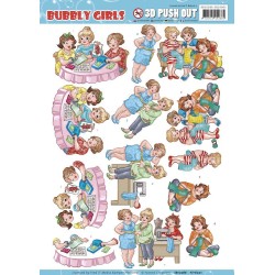 (SB10286)3D Pushout - Yvonne Creations - Bubbly Girls - Crafting Girls